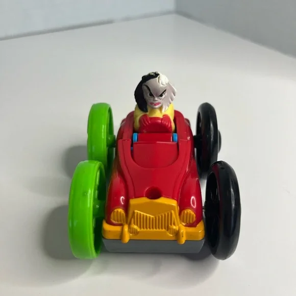 Vintage 1998 McDonald's Disney 101 Dalmatians Flip Car Cruella De Vil Puppy Dog - Picture 2 of 11